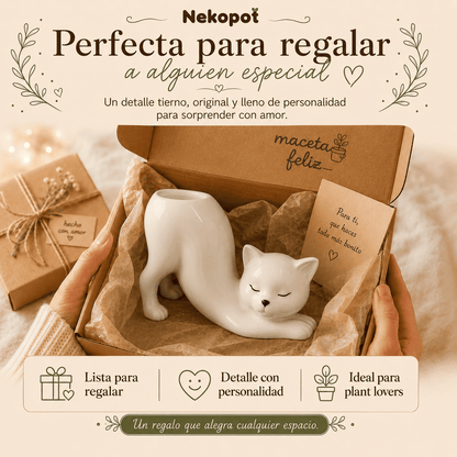 Florero con Forma de Gato